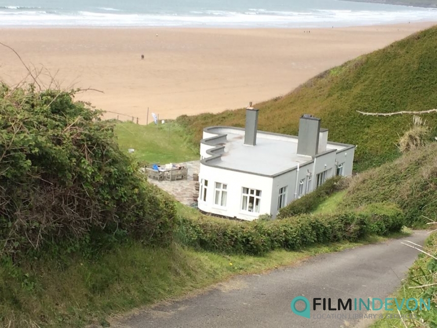 Art Deco House on the Beach ideal location for filming in Devon and the